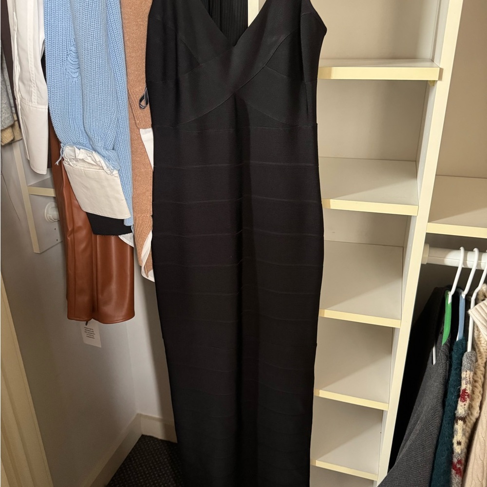Herve Leger Black Maxi Dress